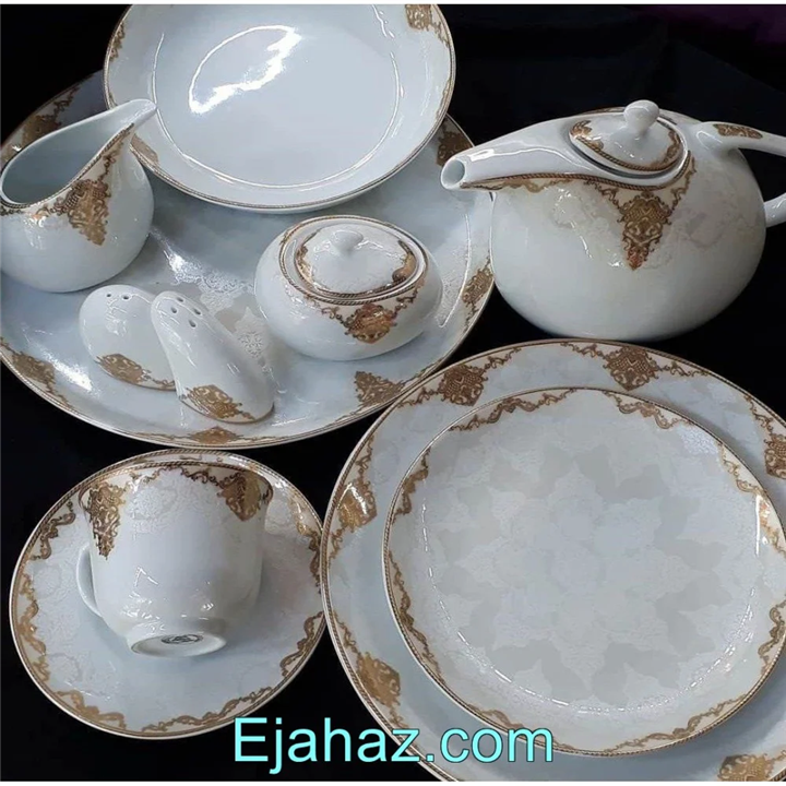 سرویس چینی پردیس هرمس 93 پارچه آرام طلایی 912